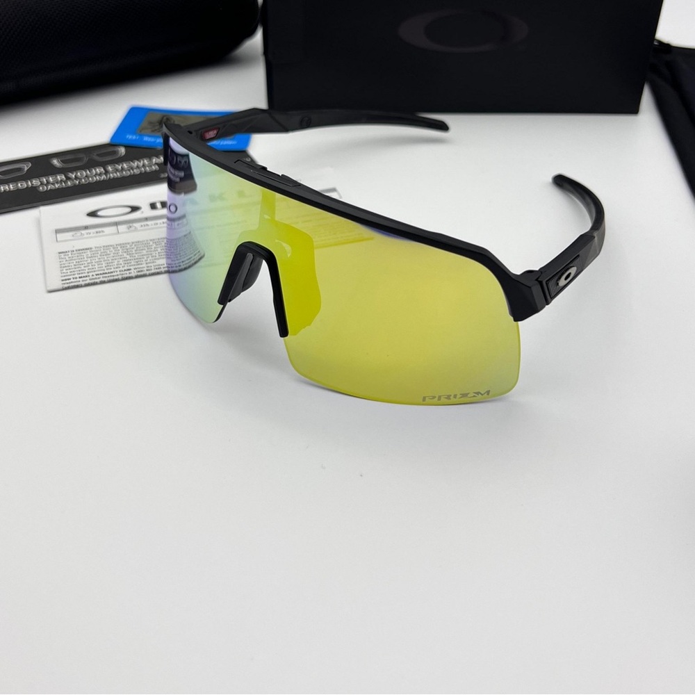 Oakley Sport Cycling Sand Black Frame Sunglasses